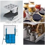 Kệ gia vị dụng cụ Noah giảm chấn inox 304